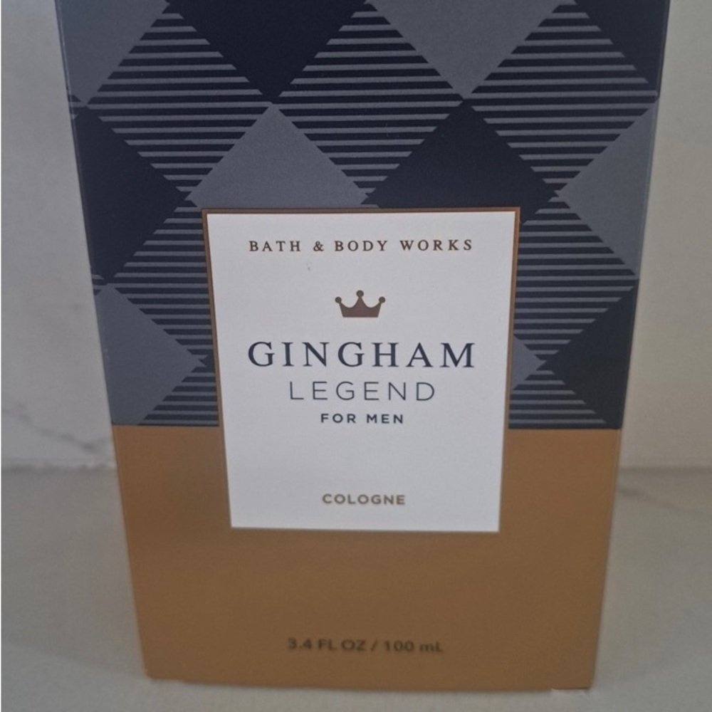 Bath & Body Works Gingham Legend Black and Gold Packaging